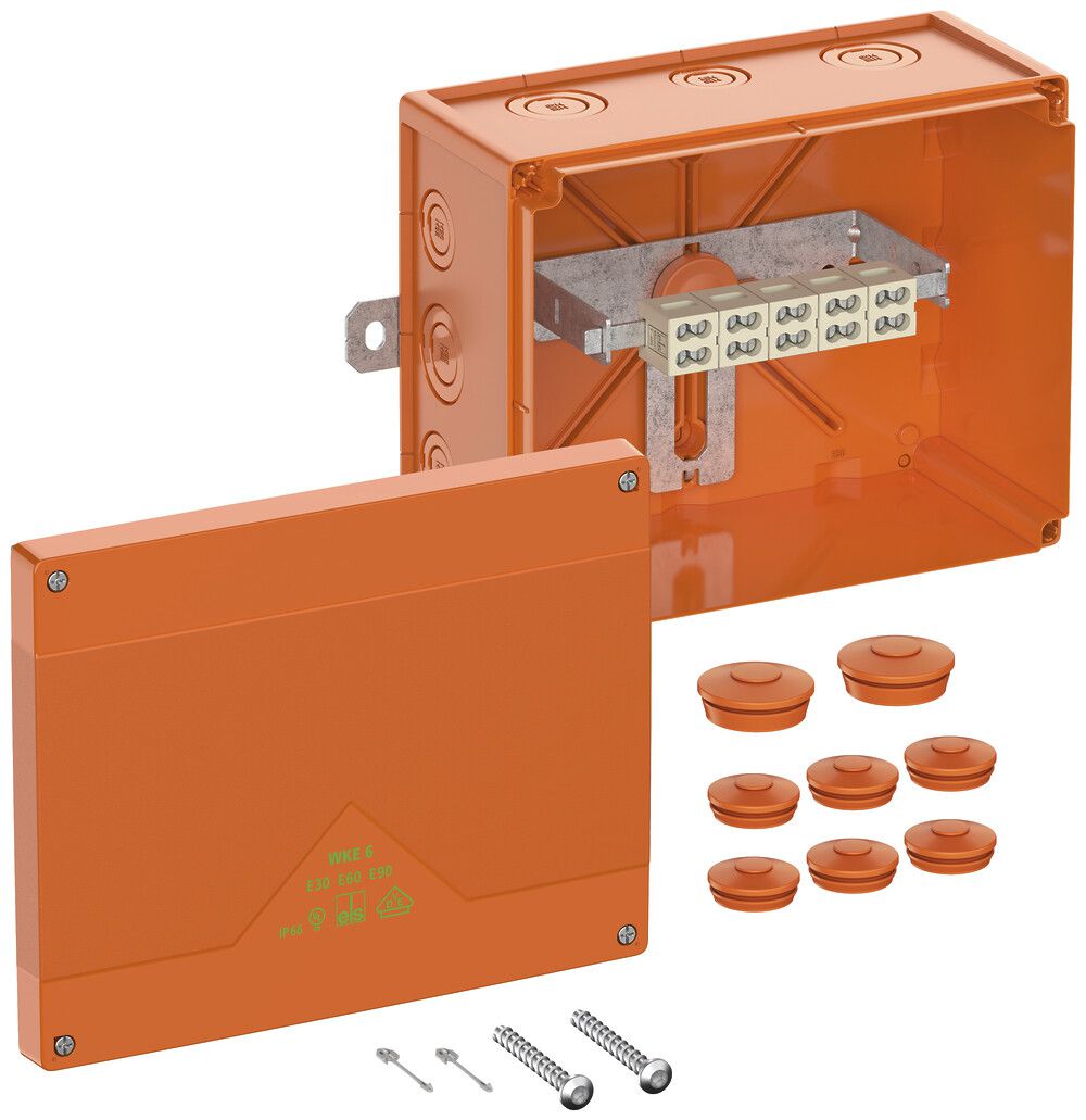 Boîte de dérivation AP Spelsberg WKE 6 Duo 5×10mm² E90 250×200×120mm IP66 or