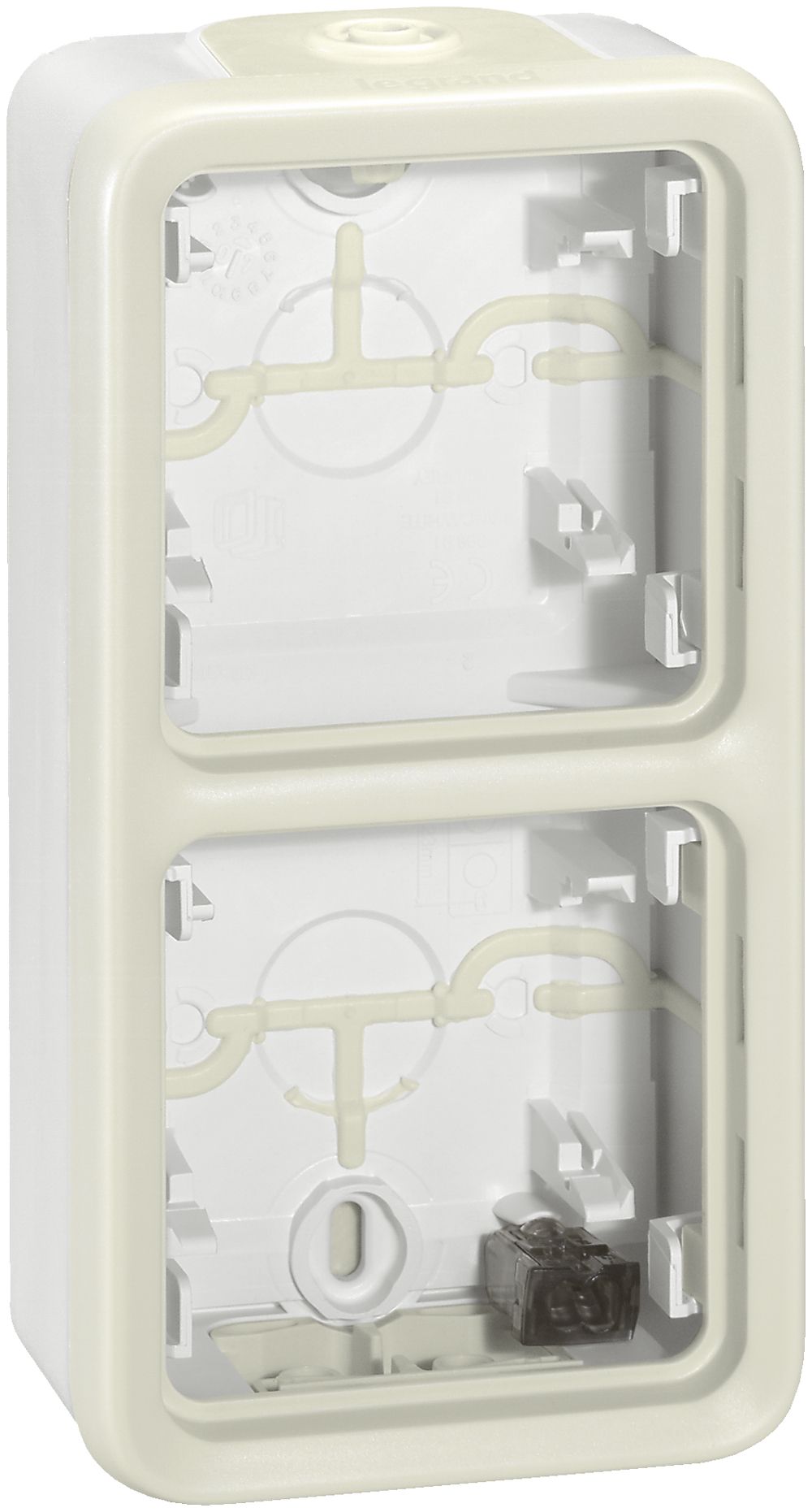 AP-Gehäuse PLEXO 2×1 weiss