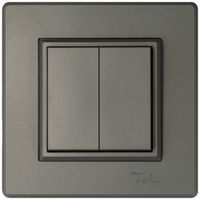 AP-Funktaster ALADIN EnOcean EDIZIO.liv 2K/2T batterielos dunkelgrau