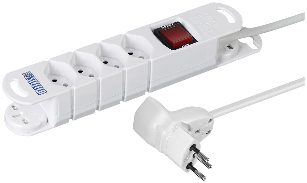 Prise multiple Steffen VARIABL Mister T 4×T13 3m blanc