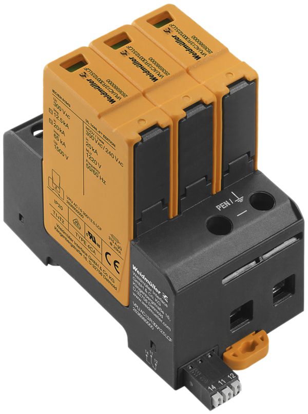 Parasurtension Weidmüller VPU AC I 3 R 300/12.5 LCF