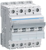 Leitungsschutzschalter Hager MCB 4P 415V Typ D 25A 10kA Icu 15kA 4TE