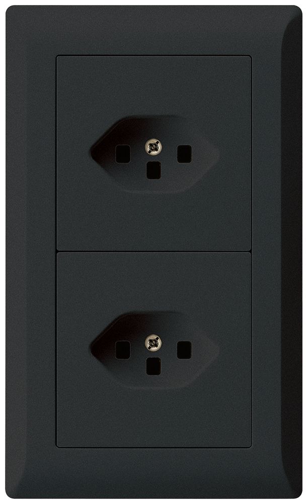 Combinazione INC kallysto.line grd.I-I verticale 2×tipo 23 nero