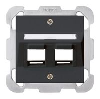 UP-Montageset kallysto 2×Keystone schwarz mit Befestigungsplatte