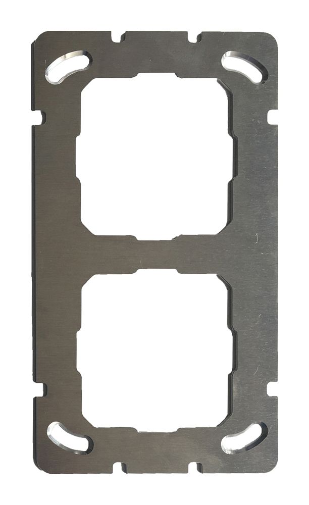 Montageplatte MDT ZMTR-CH2B 2×1 für 2× Designprogramm 55