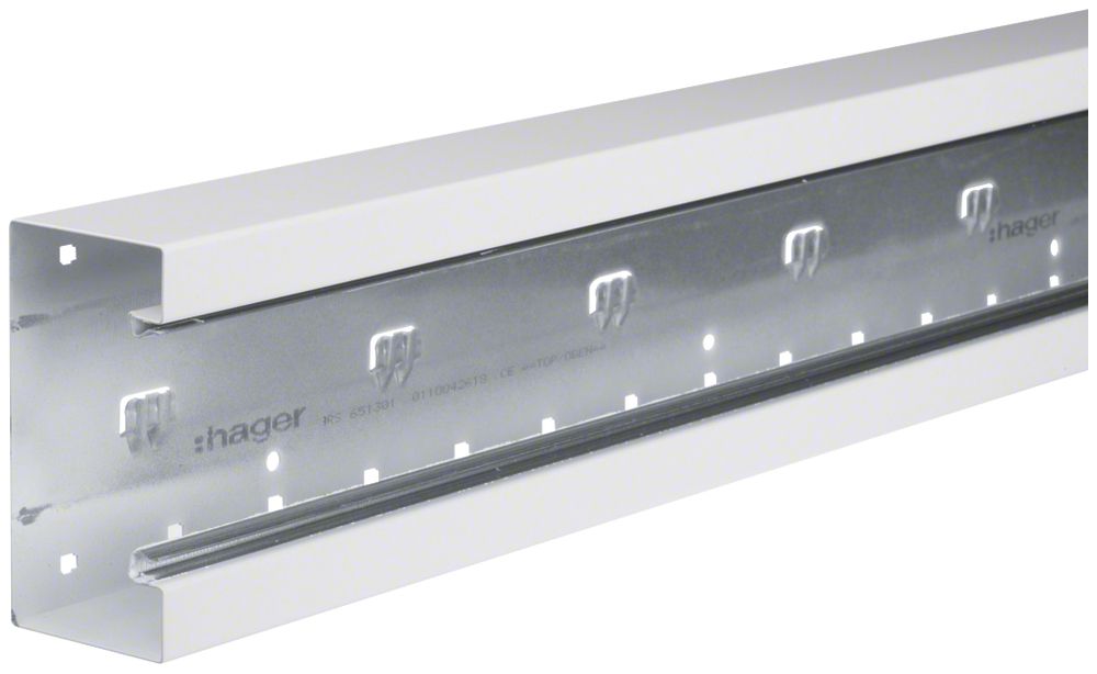 Canal d'allège tehalit BRS 130×65×2000mm acier blanc trafic