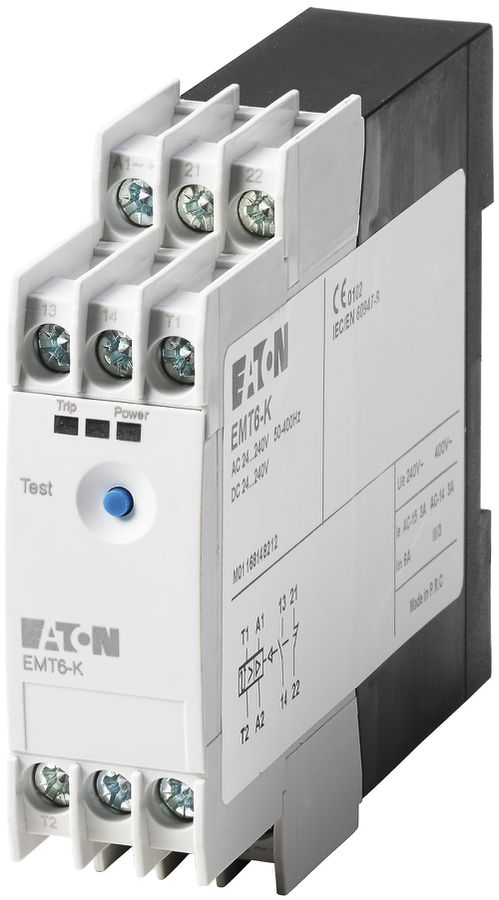 Relais de protection à thermist.Eaton, 1F+1O, 24…240V, 50…400Hz détec.c.circuits