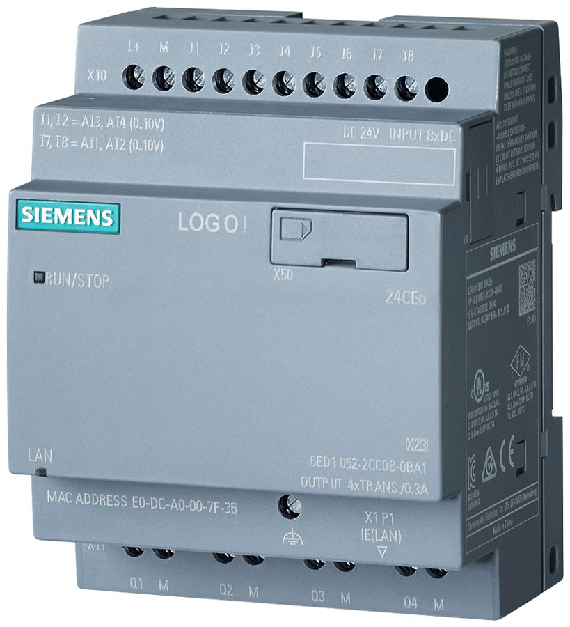 SPS-Logikmodul Siemens LOGO!8.3 24CEO, 8DE(4AE)/4DA