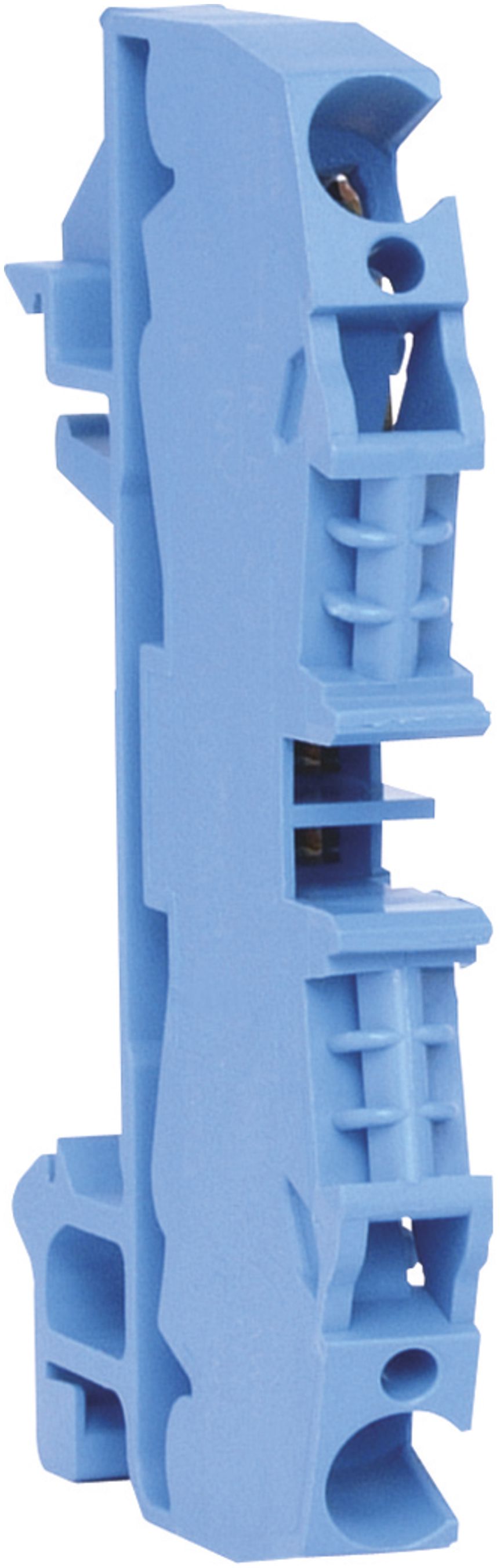 Borne de passage Hager 2.5mm², N, 800V/24A, enfichable, ouvert sur le côté