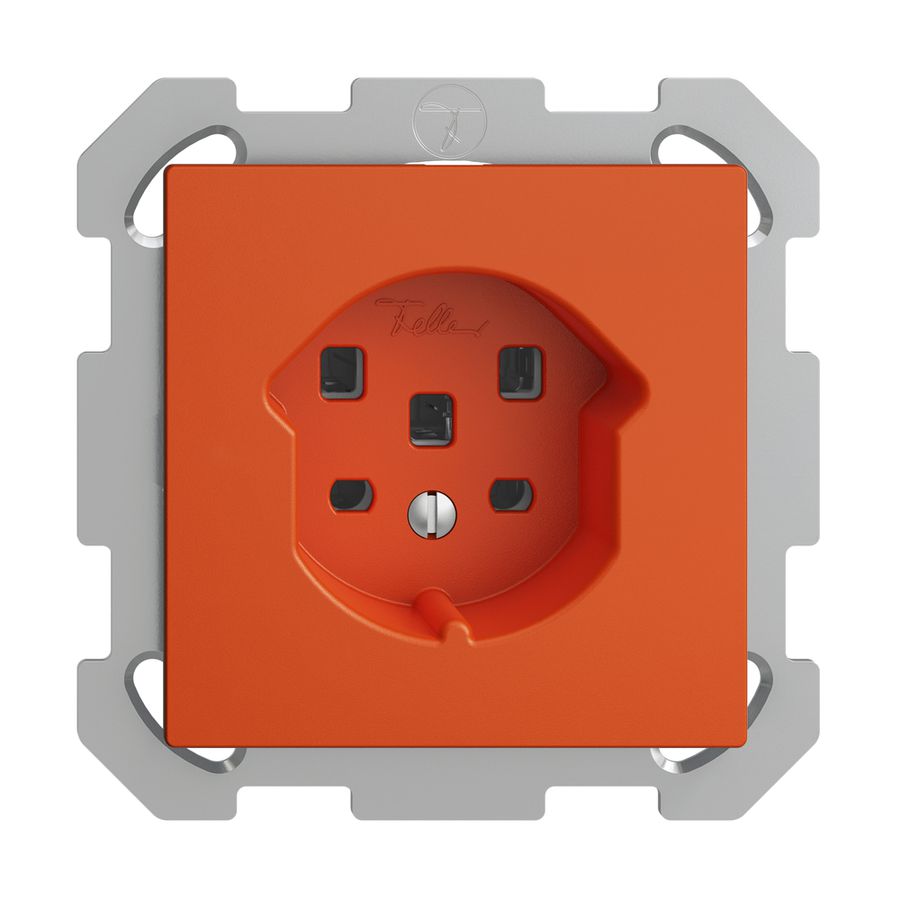 UP-Steckdose EDIZIOdue T25 16A orange, mit Steckklemmen