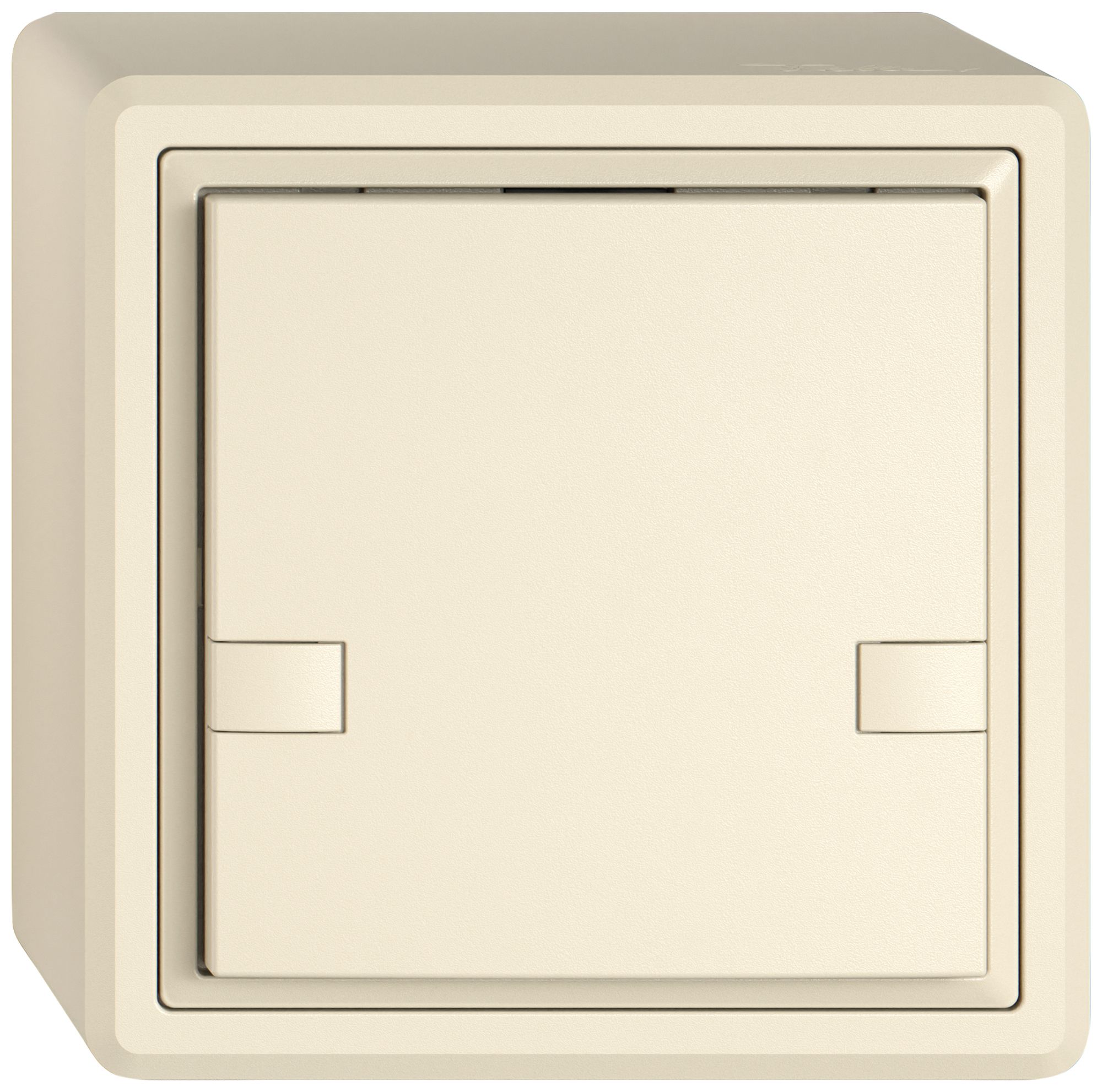 Poussoir KNX RGB AP EDIZIO.liv SNAPFIX® capteur temp.s.LED 1× comm.2T cr