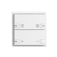 Frontplatte EDIZIOdue zeptrionAIR Dimmer S1/S2 mit LED weiss