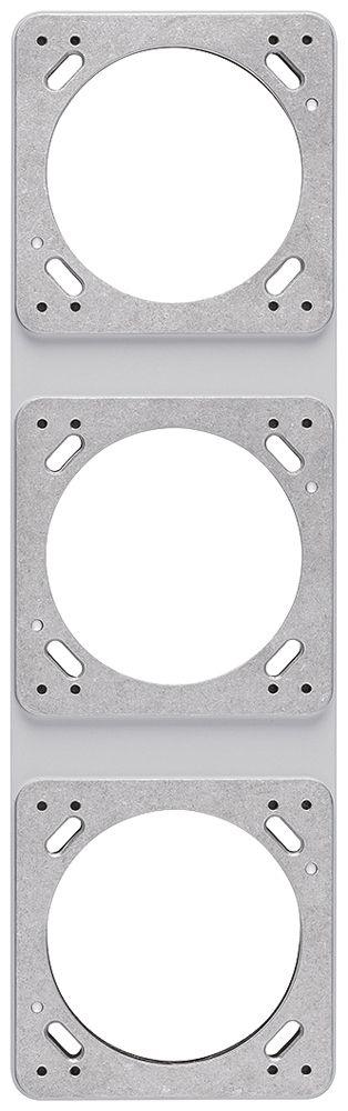 UP-Montageplatte robusto 3×1 grau