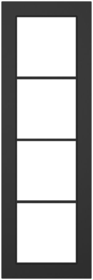 Abdeckrahmen SIDUS 4×1 schwarz