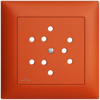 Frontset EDIZIOdue orange 88×88mm 3×T12/1