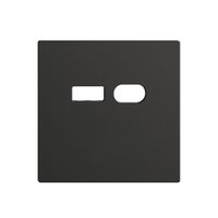 Montageset Feller EDIZIOdue für Steckdose USB 18W Typ A + Typ C schwarz