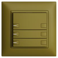 UP-KNX-Taster RGB EDUE FMI, 250mW, m.RGB-LED, 3×Taste, 2×Tastenb., ov