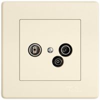 UP-Antennendose TV-R-Daten EDIZIO.liv SNAPFIX® 15dB cr