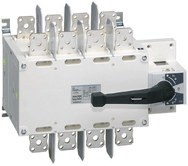 EB-Lastumschalter Hager 4L 800A für Montageplatte