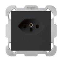 Prise ENC kallysto T23 noir bornes à vis avec plaque de fixation