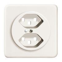 UP-Frontset FH 2×T23 weiss 86×86mm mit Linse