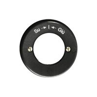 Frontset Su-I-Giu schwarz, für Schlüsselschwenktaster FH