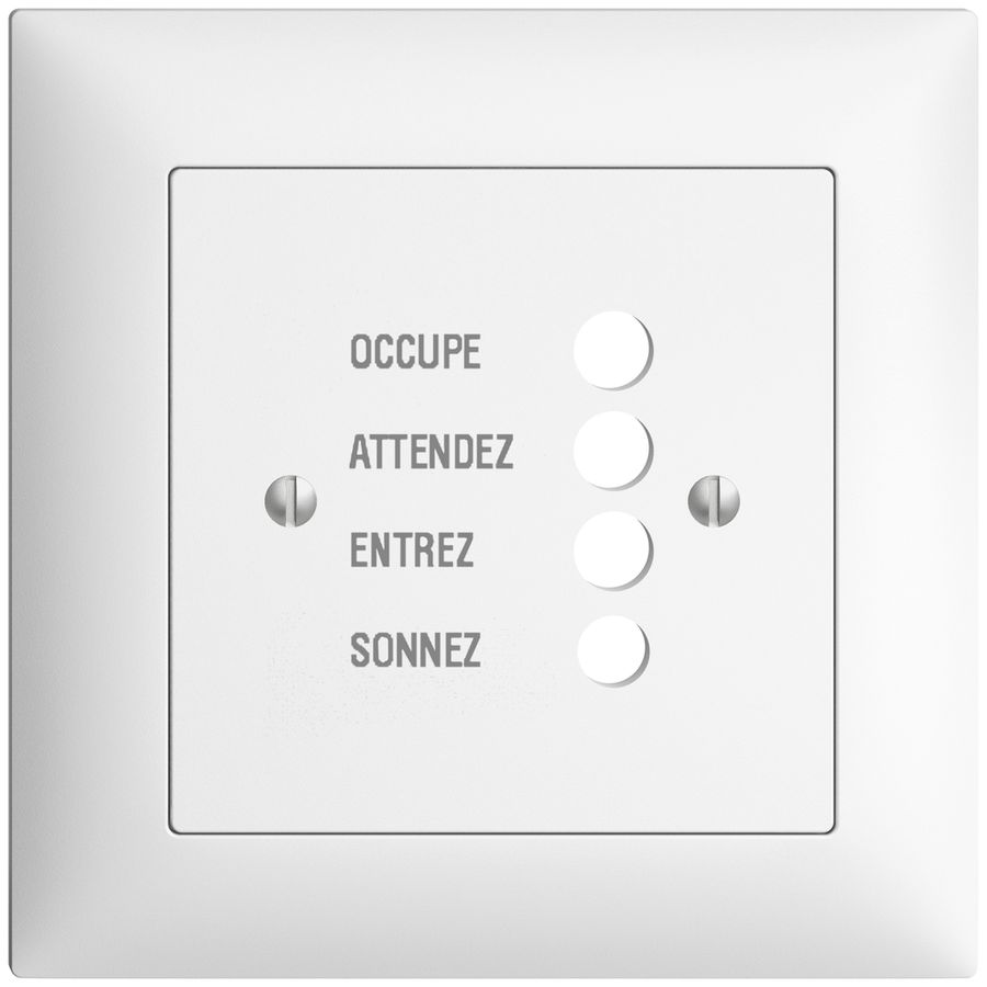 Kit front. INC EDIZIOdue bianco 88×88 per stazion.d.porta 1334.F