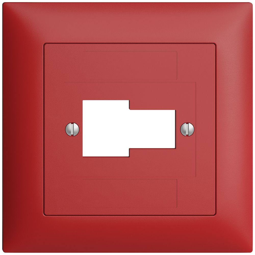 Frontset EDIZIOdue berry 88×88mm 1×TT 1×RJ45