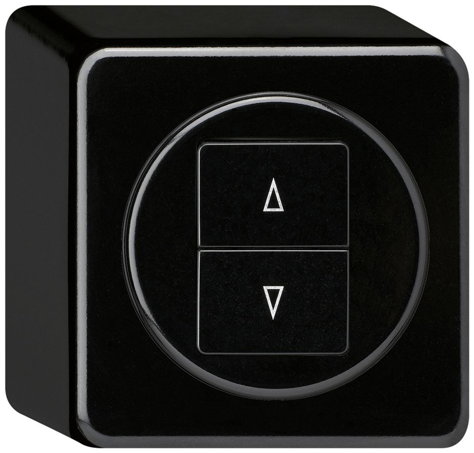 Pulsante per tappar.AP basico con 2 tasti di comando nero