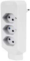 Spina multipla Steffen 3×T13+1×T13 10A 230V IP20 bianco