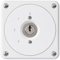 UP-Schlüsselschalter robusto ohne Klappdeckel 5/1P weiss für Kombination