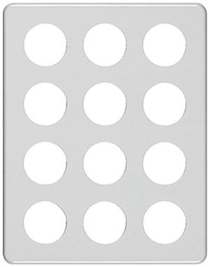 Placca di copertura 4×3 12×43 bianco