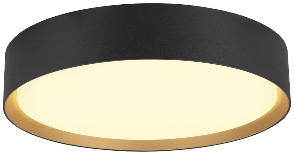 LED-Decken-/Wandleuchte SLV DECONA 30 18W 1560lm 927/930 IP44 DIM Ø300 schwarz
