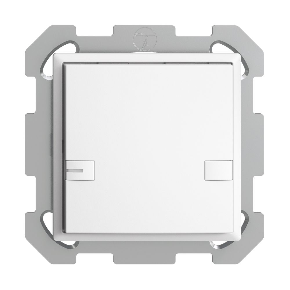 UP-KNX-Taster RGB EDUE, 250mW, m.RGB-LED, 1×Taste, 2×Tastenb., ws