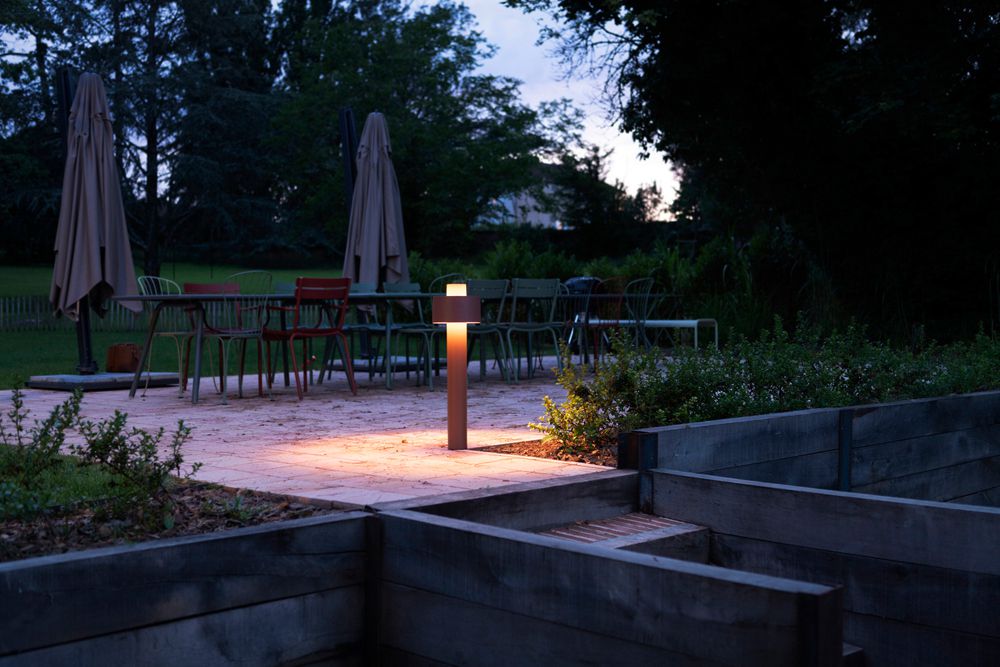 Wegeleuchte SLV PHOTONI E27 1×13W IP65 Ø224×750mm Rost