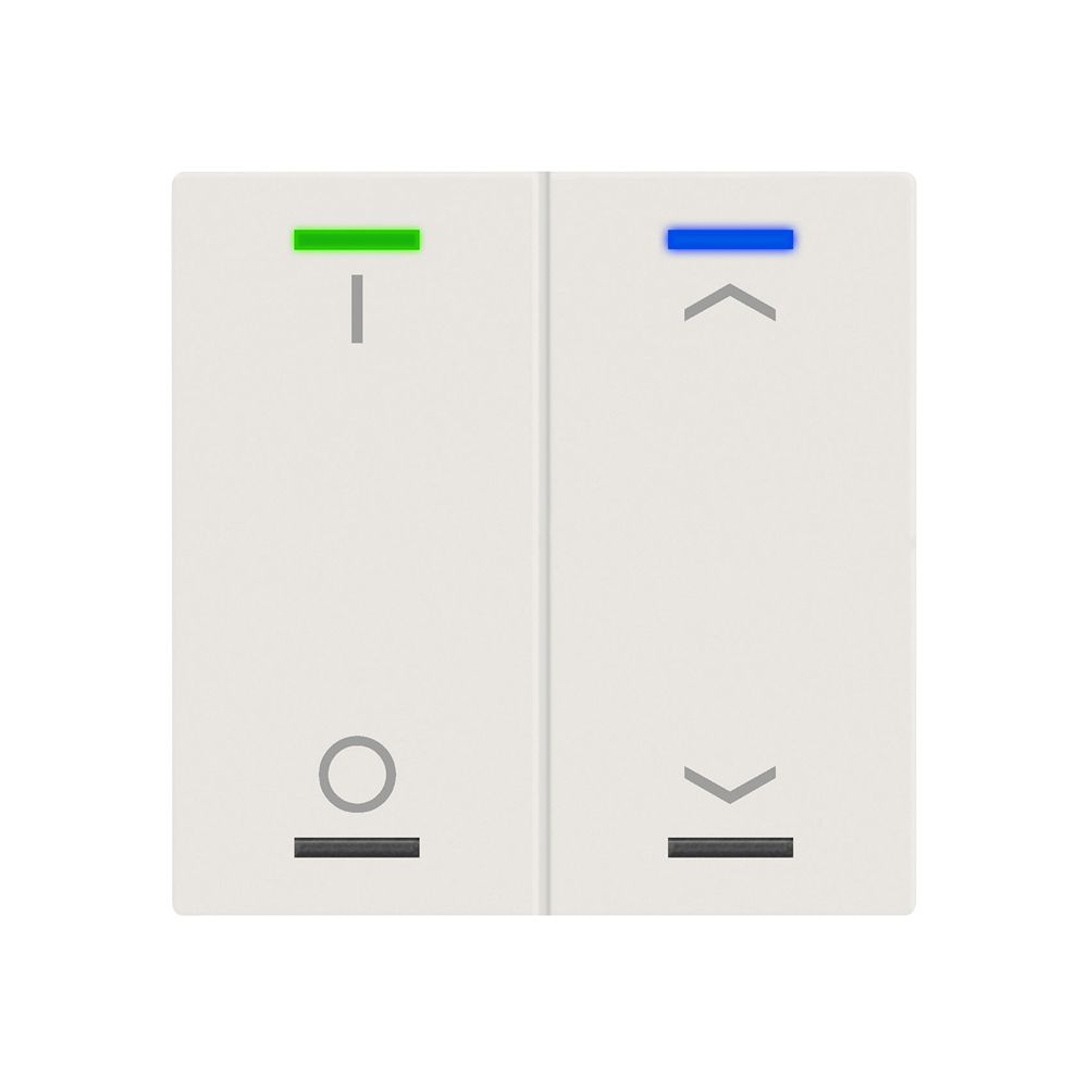 EB-Taster KNX RGBW MDT BE-TAL60T211.D1 2T/4B Temp.weiss matt "I/O"-"Jalousie"