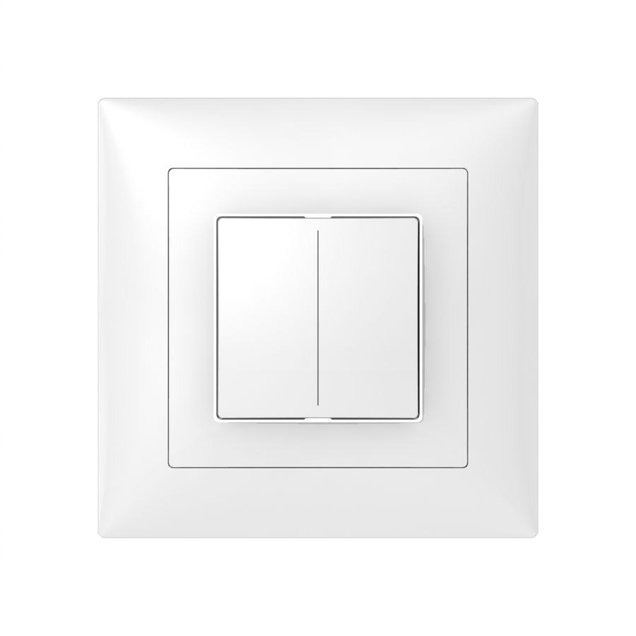 Aufsatz zu Tastsensor ABB SIDUS KNX Basic Fset-B 1/2, weiss glänzend