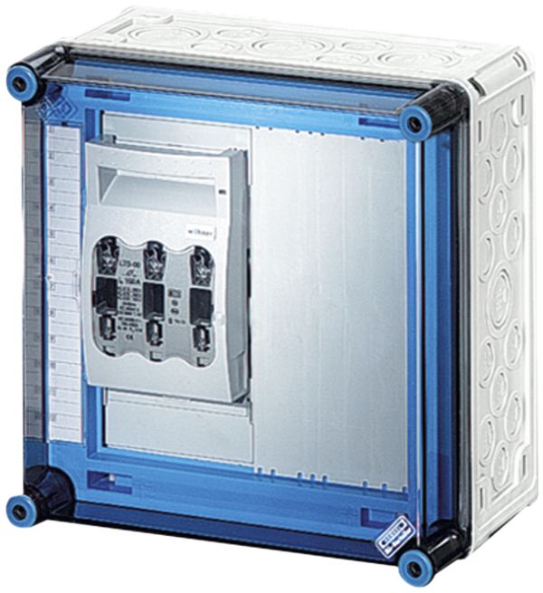 NH-Gehäuse Hensel Mi, 1×3×NH00, mit Sammelschiene, 400A, 5-polig