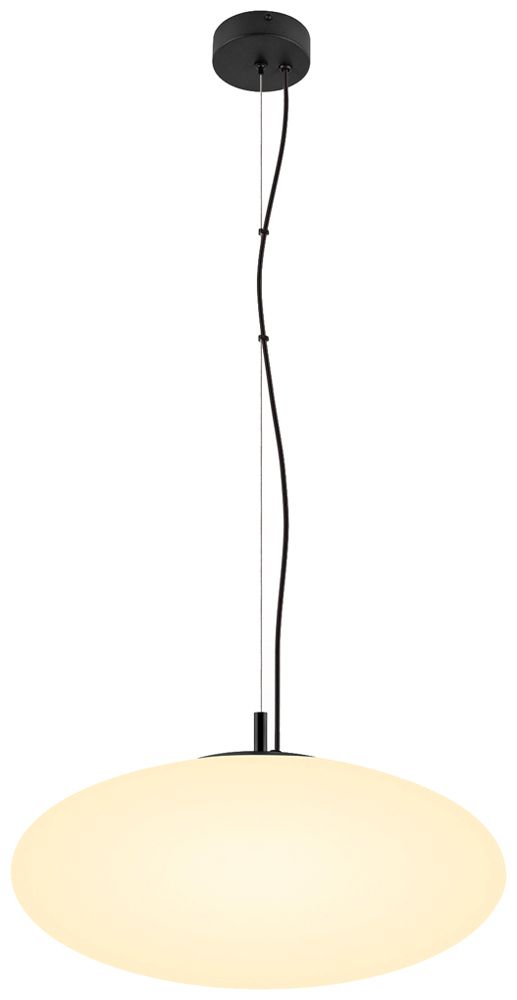 Pendelleuchte SLV OLYPSO 50 E27 1×40W DIM Ø500×200mm schwarz