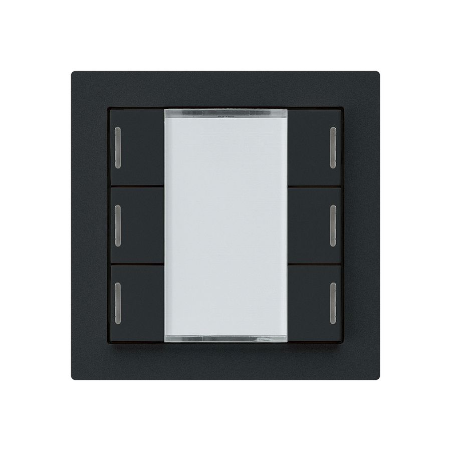 Poussoir ENC kallysto A KNX 6× LED RGB s/e-link noir