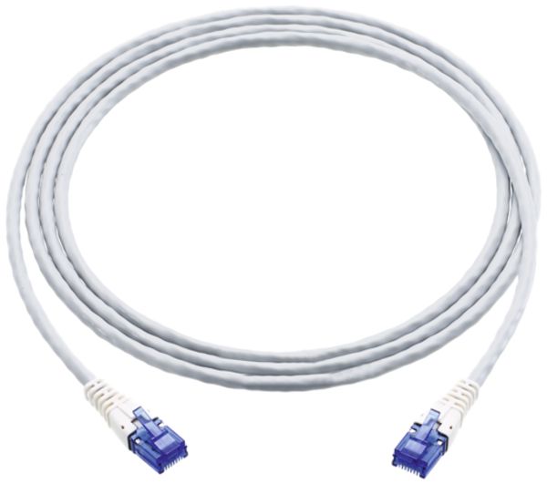 Patchkabel RJ45 R&M 10m grau U-UTP Kat.6 LSZH Klasse E