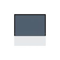 Plaque frontale KNX Hager kallysto pour thermostat blanc