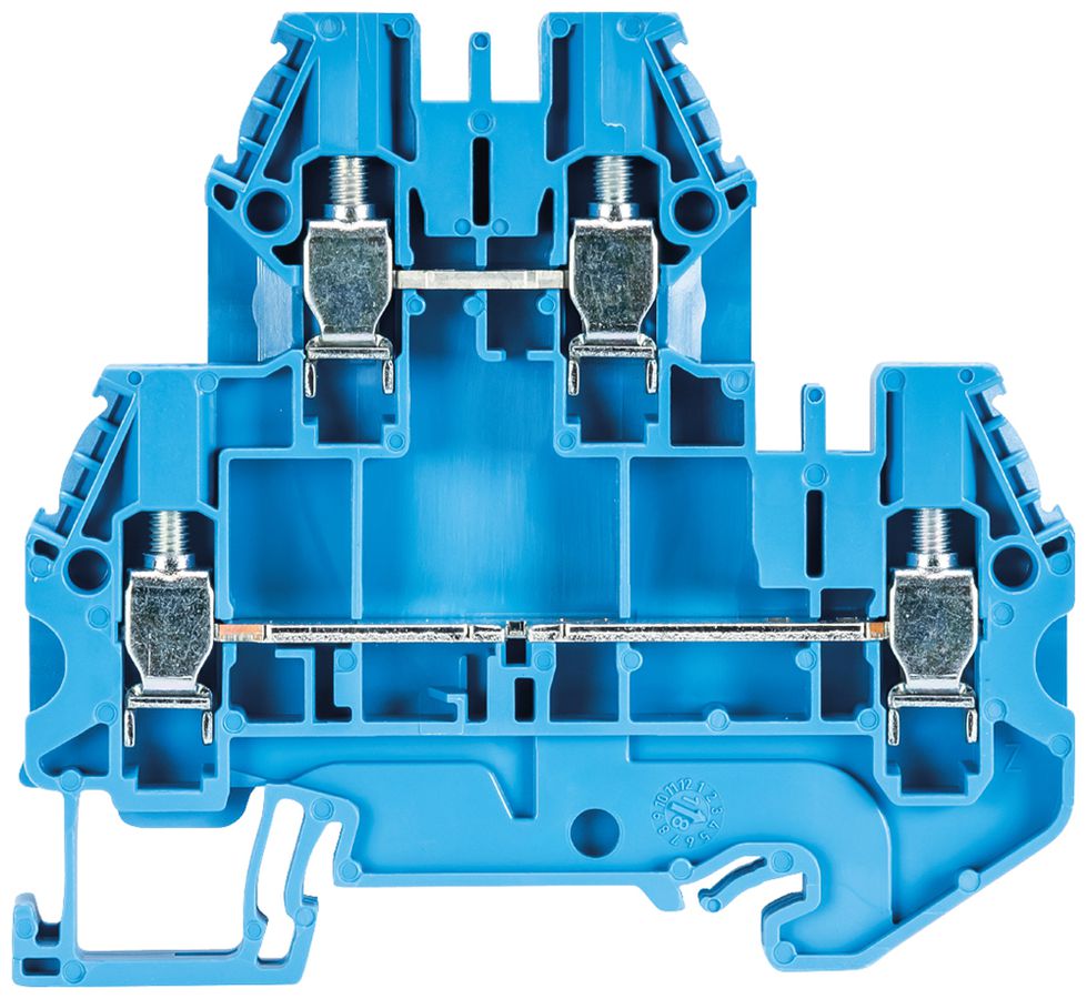 Borne de passage joignable Wieland WT 4 E BL 0.14…6mm² 32A 800V bleu