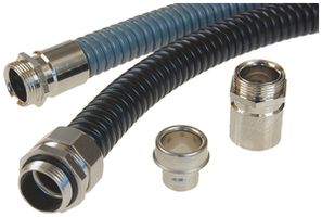 Metallschlauch Plica Ferroplast NW/DN 7 Ø7/10mm 10m Stahl/PVC grau