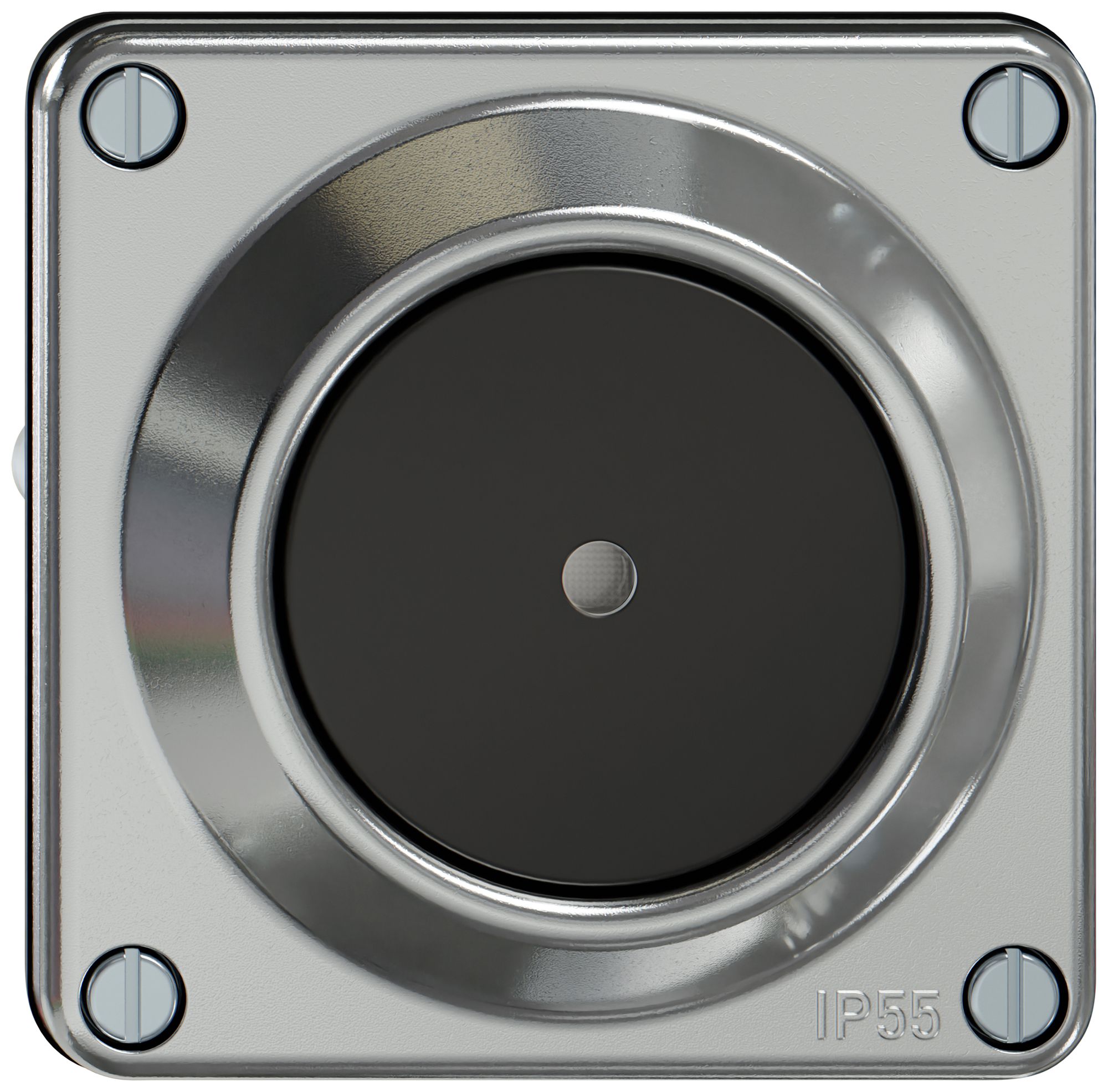 Leuchtdruckschalter ELEMENT Sch 6/1L 16A 250V LED Aluminium