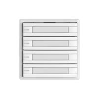 Pulsante universale EDIZIO.liv UNI SNAPFIX® c.LED RGB 4× com.2T targ.bi