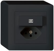 Combinazione luminosa AP 3/1P+T13 nero kallysto