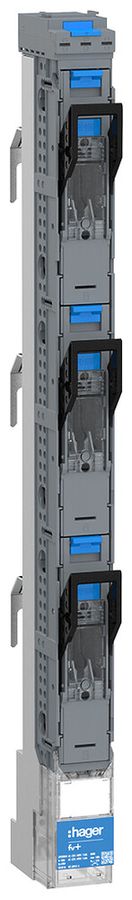 Barre de commutation HPC Hager FV+ NH00 1P 160A 690V 100kA raccordement à vis