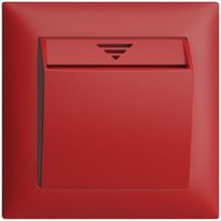 UP-Frontset EDIZIOdue berry 88×88mm zu Hotelcard 230VAC