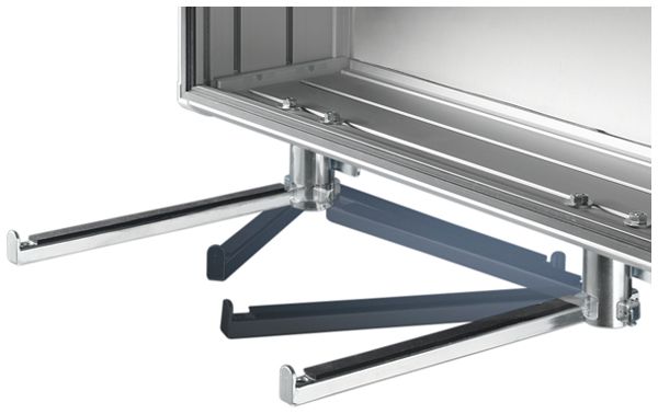 Étagère Rittal CP 6514.200 278×69×33mm pour clavier standard gris 2pcs